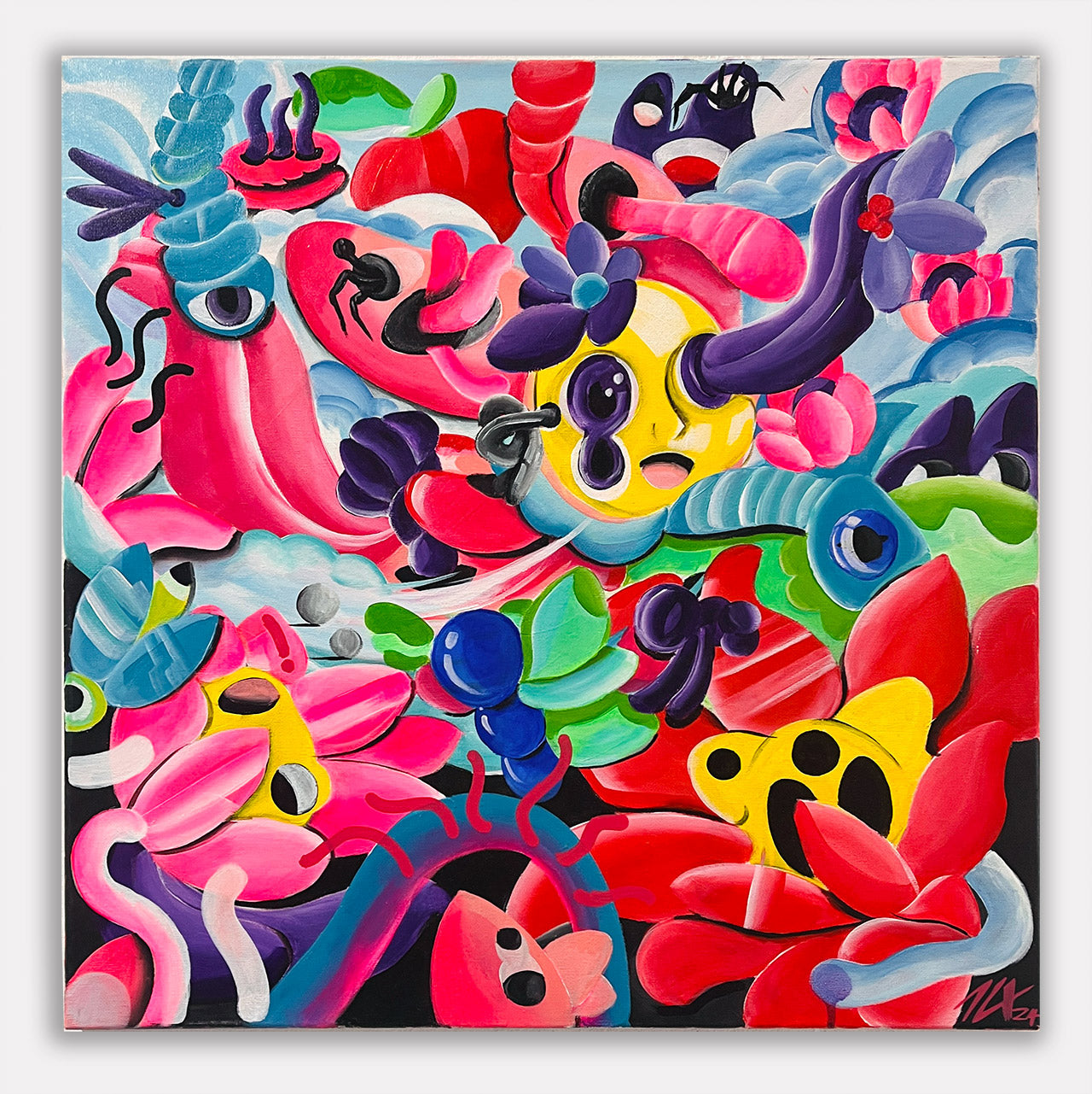 El gusano invisible en la flor